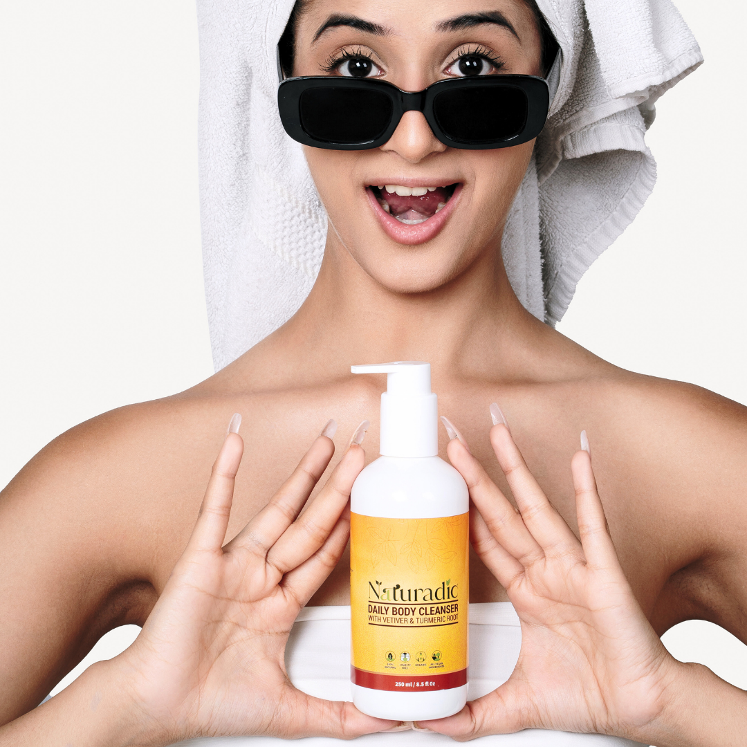 Daily Body Cleanser with Vetiver & Turmeric Root - Naturadic