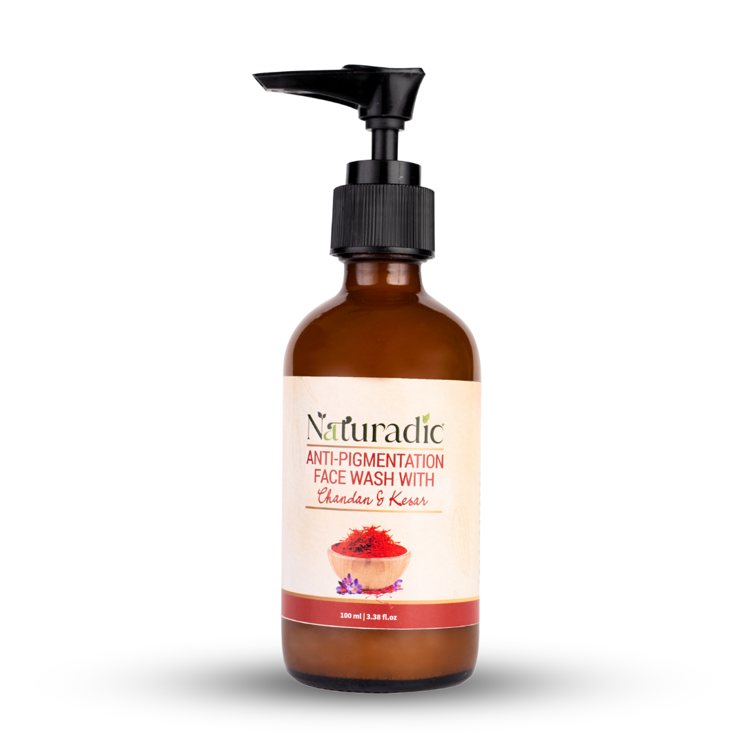 Anti-Pigmentation Face wash with Chandan & Kesar - Naturadic