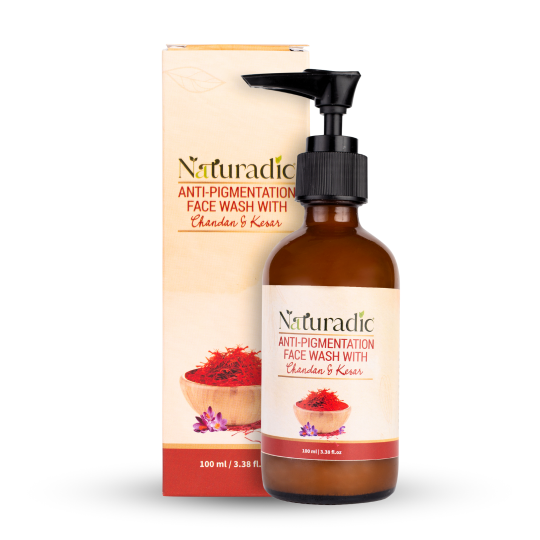 Anti-Pigmentation Face wash with Chandan & Kesar - Naturadic