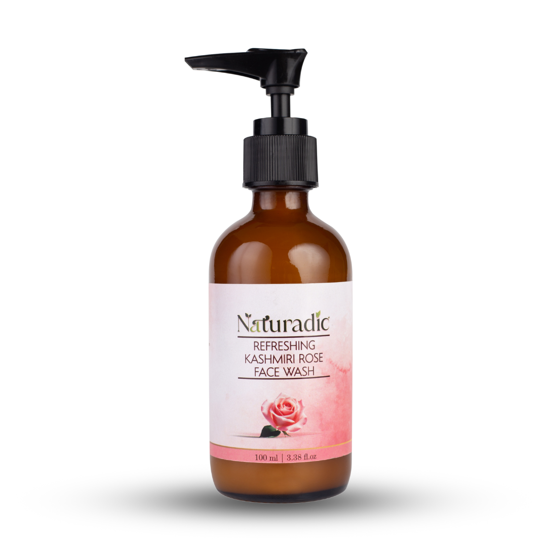Refreshing Kashmiri Rose Face wash - Naturadic