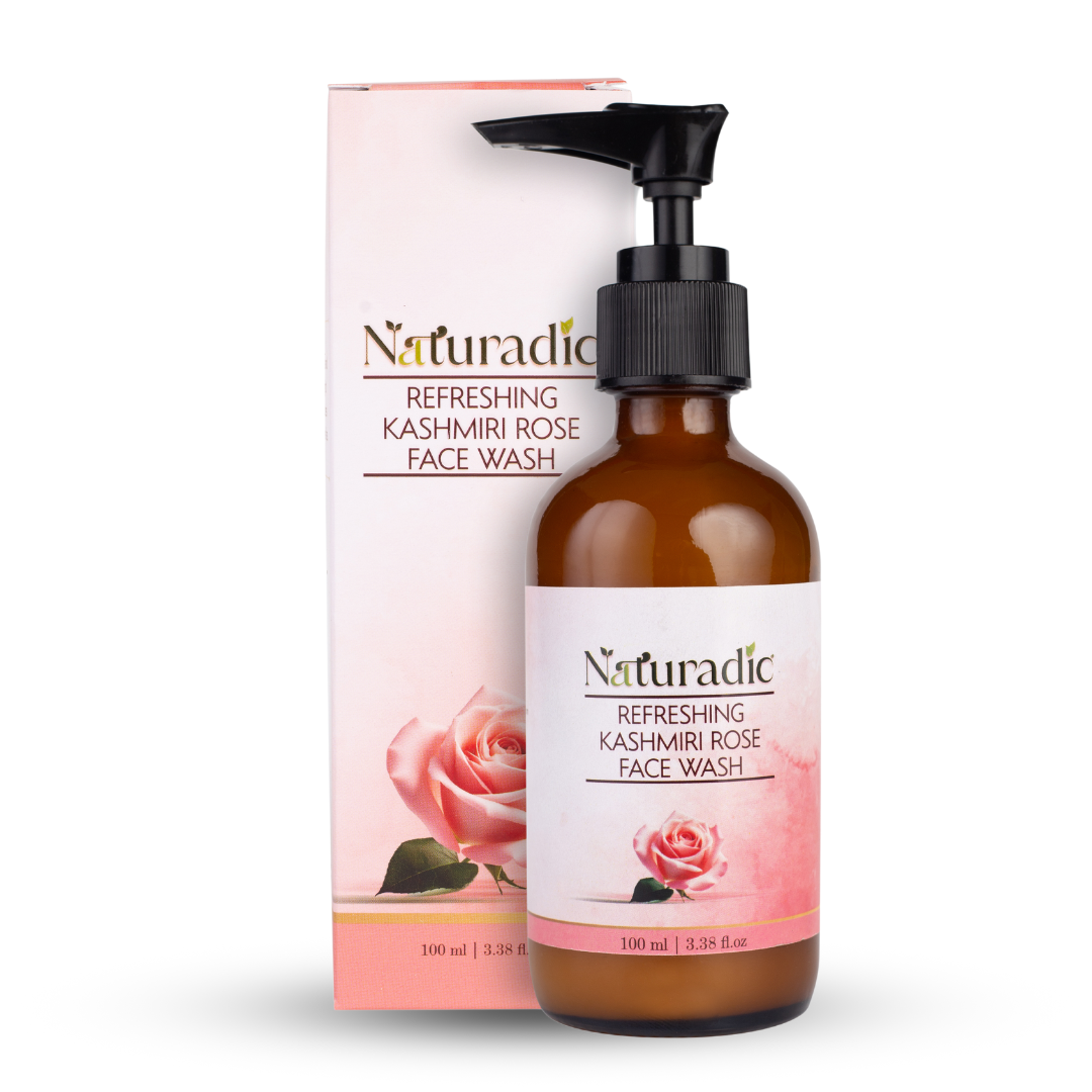 Refreshing Kashmiri Rose Face wash - Naturadic