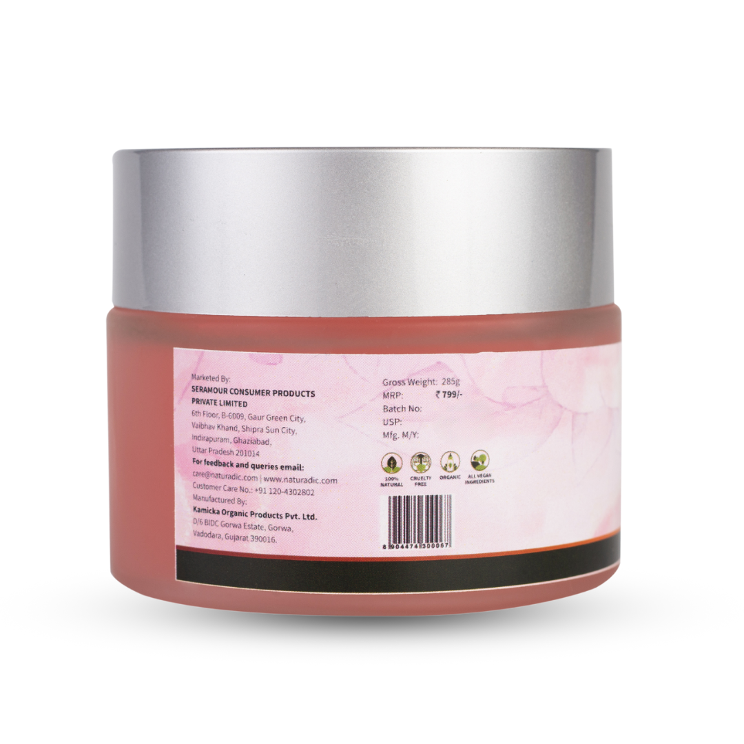 Aloevera Rose Gel Nourishing Kashmiri Rose, Aloevera Face & Neck Gel - Naturadic