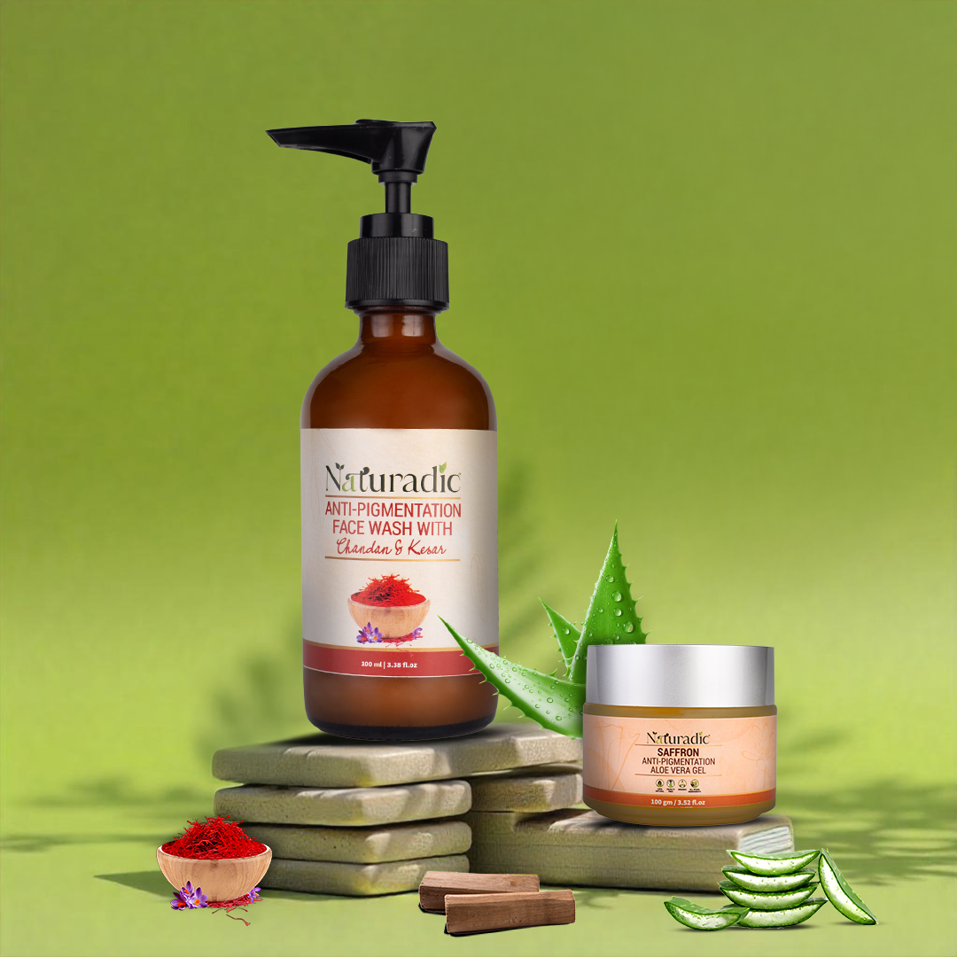 Anti-Pigmentation Face Wash With Saffron Anti-Pigmentation Aloe Vera Gel