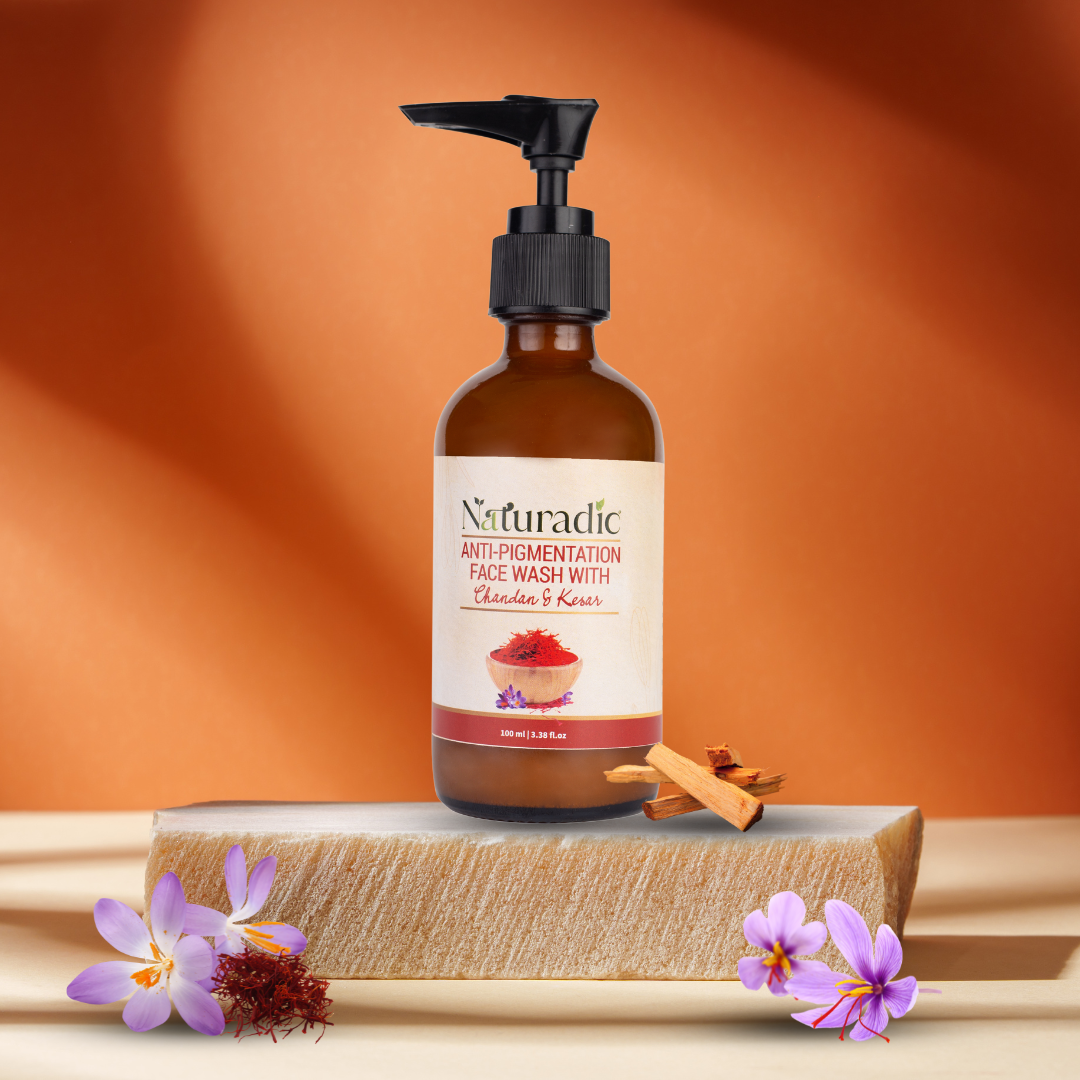 Anti-Pigmentation Face wash with Chandan & Kesar - Naturadic