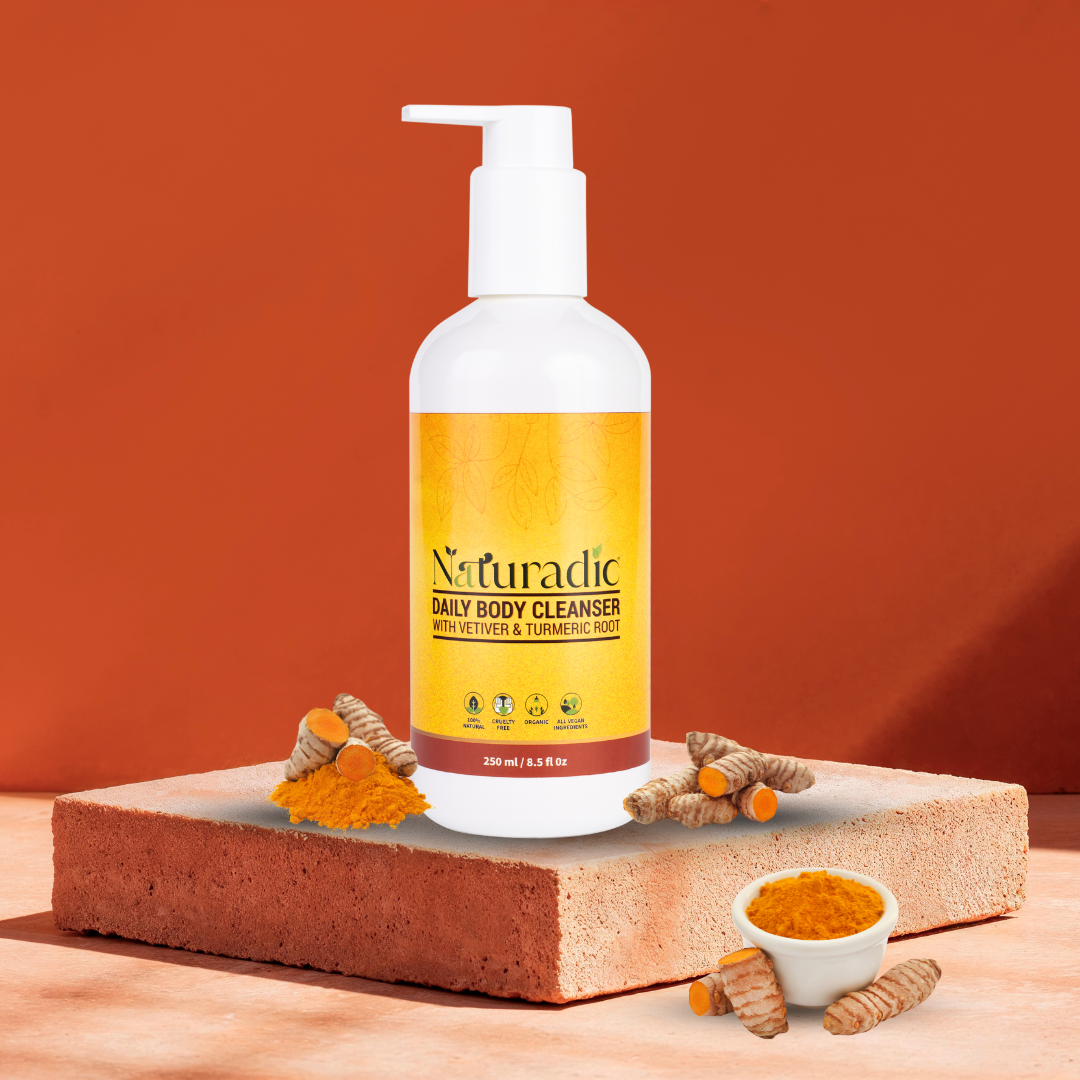 Daily Body Cleanser with Vetiver & Turmeric Root - Naturadic