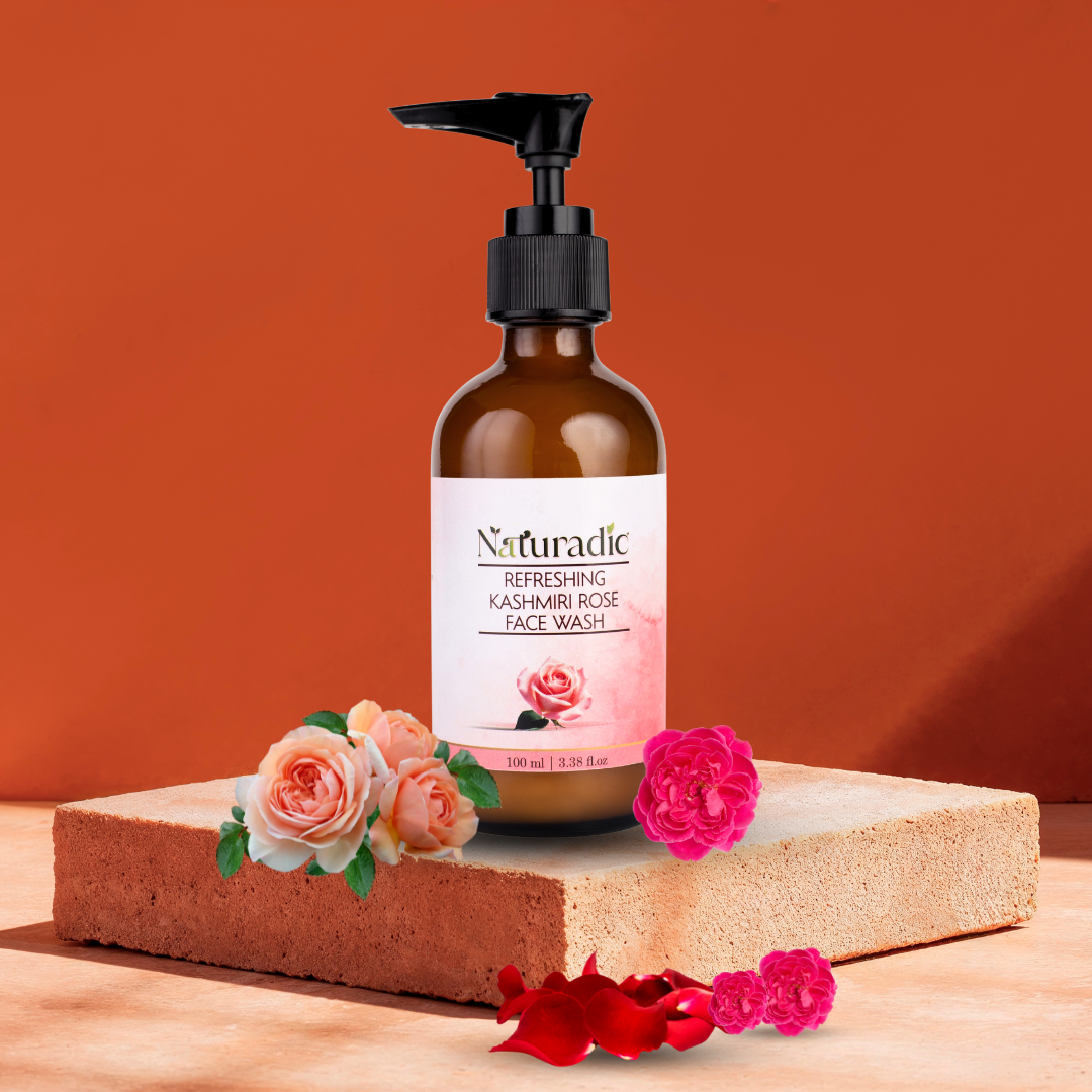 Refreshing Kashmiri Rose Face wash - Naturadic